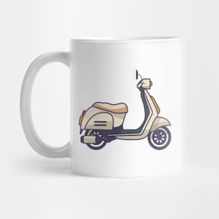 Vespa Scooter white matic Mug